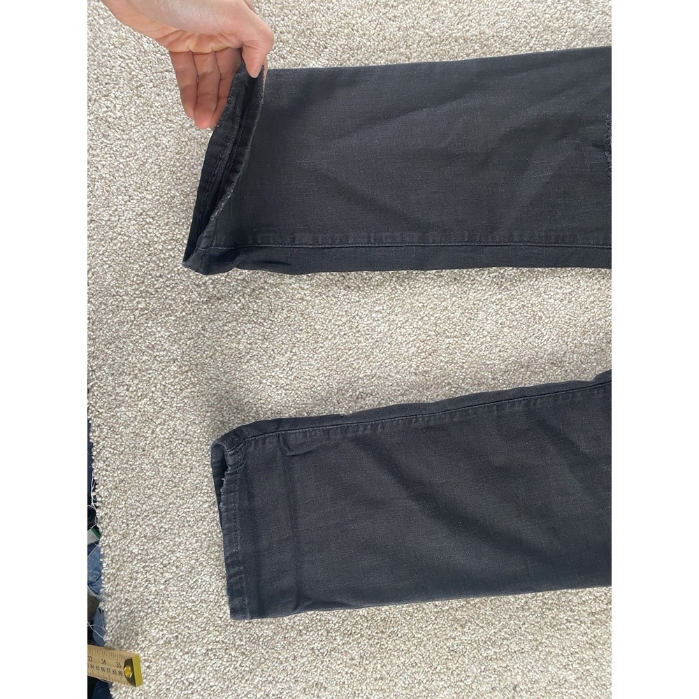 Banana Republic Girlfriend Lowrise Tapered Jeans Distressed Black 32/14 (36x30) - Picture 6 of 10